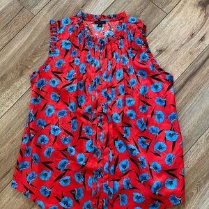 Ann Taylor Sleeveless Blouse Top Shirt Size M